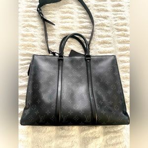 Nice black leather briefcase